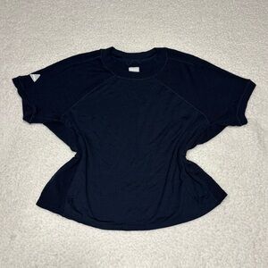 Hoka Women Blue Merlino Blend Short Sleeve Active Top